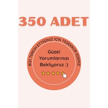 Teşekkür Sticker Etiketi 350 Adet Yuvarlak Etiket A4 10 Sayfa Çok Renkli