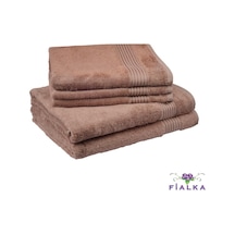 Fialka Arola Bambu Havlu Koyu Kahve 85X150