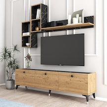 MOXEN MT2 MİRA DUVAR RAFLI TV SEHPASI - KİTAPLIKLI TV ÜNİTESİ