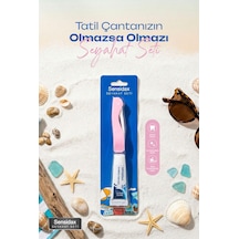 Sensidax Seyahat Seti-diş Fırçası Pembe- Hassas Dişler İçin +10 Ml Diş Macunu