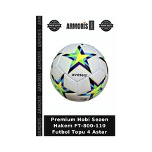 Premium Hobi Sezon Hakem Ft-800-110 Futbol Topu 4 Astar Çok Renkli