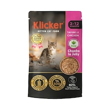 Klicker Pauch Tavuklu Yavru Kedi Konservesi 85 Gr