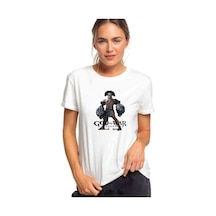 God Of War Baskılı Beyaz Kadın Tshirt (534308152)