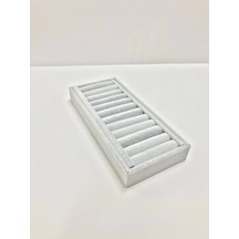 Yerli Üretim Süet Kumaş Gri Renk 25 Cm / 11,5 Cm Kelepçe-bileklik Sergileme Standı Çok Renkli