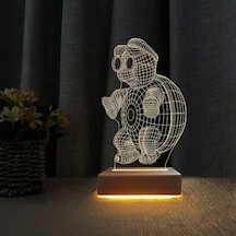 3D Doğum Günü Hediyesi Kaplumbağa Çocuk Odası Gece Lambası