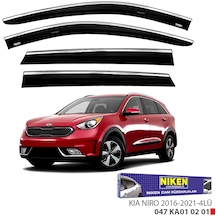 Replax Kia Niro 2016-2021 Kromlu Cam Rüzgarlığı 4lü