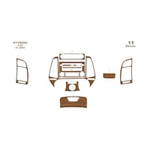Hyundai İ20 Torpido Kaplama 2009 11 Parça Açık Meşe