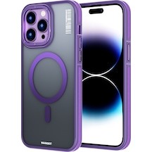 iPhone 14 Pro Uyumlu Kılıf Magsafe Şarj Özellikli Youngkit Rock Sand Serisi Kapak