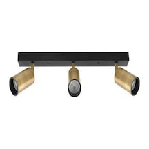 Retro Rustik Mafsalı Günışığı Led Ampullü Led Spot Avize Led Aplik Eskitme Başlık Siyah
