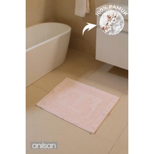 Pudra Greek Ayak Havlusu - 50x70 Cm, 245 Gr, %100 Pamuk, Spa Ve Otel Banyo Paspası, Günlük Kullanıma Uygun Pudra