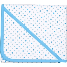 Puanlı Erkek Bebek Penye Battaniye 88x88cm - Standart / Turkuaz Turkuaz