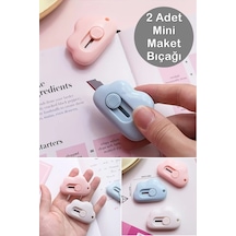2 Adet Taşınabilir Sevimli Bulut Şeklinde Falçata - Mini Maket Bıçağı