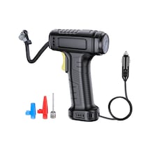 Youtek Suitu St-5007 Araç Şarjlı Hızlı Şişirme Pompası, Led Aydınlatmalı, Otomatik Durdurma, 17 Silindirli, 120w
