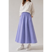 Angel&co. Girls Clothing Modest Uzun Kız Çocuk Mevsimlik Etek- Buz Lila - 791131271 Buz Lila