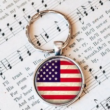 Tamgacrafts Amerika Usa Bayrağı Metal Anahtarlık Ülke Temalı Hediyelik Çok Renkli