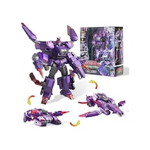 Dinoster Heroes 3'ü 1 Arada Mosa Storm Dönüştürülebilir Büyük Robot Figür Dinoster Heroes Mosa Storm