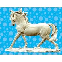 Beyaz At Heykeli Biblo 9.5x7 Cm Özel Tasarım