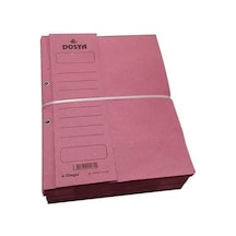Özkan Yarım Kapak Karton Dosya Pembe Kapsüllü 1 Paket 50 Adet