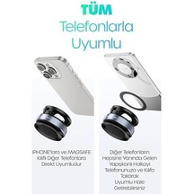 Magnetpro Araç Telefon Tutucu Magsafe Vakumlu 360 Dönebilir, Mükemmel Tutunma, Ultra Güçlü Vantuz N52 Çift Mıknatıs, Magsafe Uyumlu, Araç, Ofis, Spor Salonu İçin