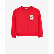 Skechers B Lw Collage Sweatshirt Büyük Erkek Çocuk Kırmızı Sweatshirt Sk2620110-0120