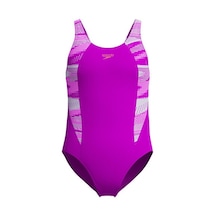 Speedo Hyperboom Splice Muscleback Jf Pink Kız Çocuk Mayosu 8-00372918627 Pembe