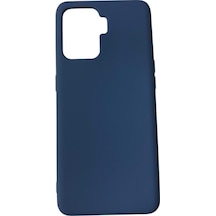 Reno 5 Lite İle Uyumlu Cappy Silikon Kılıf Lacivert Lacivert