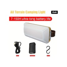 Xuweiwei Rhe Haki 10000mah Taşınabilir Şarjlı Kamp Işığı Usb Hızlı Şarj Su Geçirmez 6 Modlu Çadır Işığı Kanca Manyetik Taban Dış Mekan Araba Tamiri Yürüyüş Rhe Haki