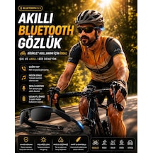 Qstar G02 Akıllı Bluetooth Güneş Gözlüğü Siyah Polarize Gözlük