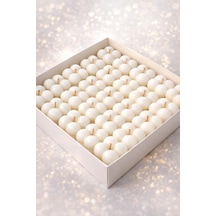 25 Adet Beyaz Mini Bubble Mum Seti Düğün ,kına,nişan,hediyelik