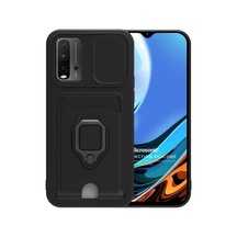 Xiaomi Poco M3 İçin Kılıf Multifunction Silicone Siyah Poco M3 İle Uyumlu Kılıf - Siyah