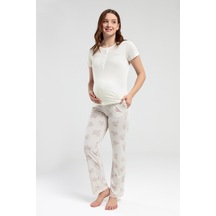 Pierre Cardin Kadın Krem Pijama Takımı Pc9004-S-V1