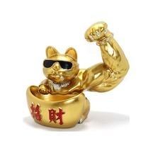 Polyester Şanslı Kedi Figürü