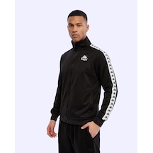 Kappa 222 Banda Andry Full Zip Erkek Siyah Regular Fermuarlı Eşofman Üstü