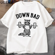 Flood Of Style Aşağı Spor Salonu Ragym Meme T-shirt Erkekler Kadınlar Komik Egzersiz Spor Tshirt Tees İşkenc Beyaz