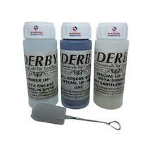 3'lü Derby Gri Deri Oto Direksiyon Döşeme Boyama  Seti
