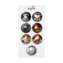Gachiakuta Follo Tunito Anime Ve Riyo Reaper Anime 6'lı Metal Rozet Seti 58mm İğneli Buton Çanta Yaka Rozeti Çok Renkli