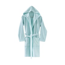 Menderes Home Cotton Collection Bukle Xlarge Kapşonlu Bornoz Düz Mint