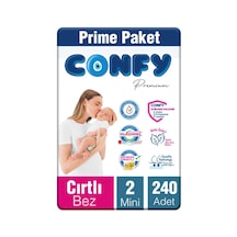 Confy Premium Bebek Bezi 2 Numara Mini 240 Adet
