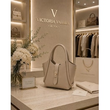Housebags Bella Vista New Trend Omuz Ve El Çantası Vizon