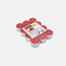 Kokulu Tealight 24'lü Mum Seti Kırmızı