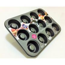 Fame Kıtchen 12'Li Yapışmaz Teflon Kaplı Muffin Kek Kalıbı