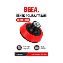Bgea Esnek Cırtlı Polisaj Makinesi Tabanı 75 Mm 3 İnç M14 Bağlantılı