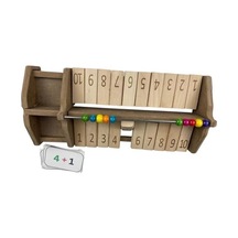 Smartmath Abacus Game Set 2 Kişilik Ahşap Matematik Oyunu Abaküs İle Sayı Öğrenme & Toplama Kartları Eğitici Stem Seti Çocuklar İçin Yılbaşı Hediyelik Zeka Oyunu
