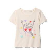 Gap Grafikli T-shirt - 710285-10020 Krem