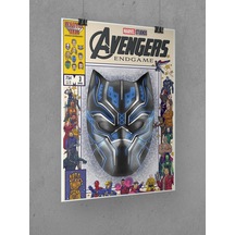 Black Panther Poster 40x60cm Kara Panter Avengers Afiş - Kalın Poster Kağıdı Dijital Baskı