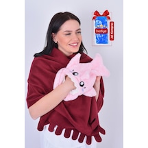 Shark Desenli Pembe Su Torbası Kılıfı Yumuşak