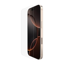 Belkin Ova173hq Screenforce Invisiglass Apple Uyumlu   iPhone 16 Pro Kolay Hizalama Tepsili Antimikrobiyal Ekran Koruyucu