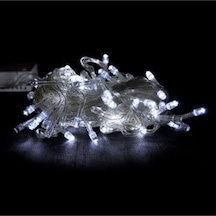 Cansüs 100'Lü Led Işık 10 Mt Beyaz Kablo Beyaz Işık