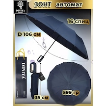 Dınıya Otomatik Şemsiye 16 Telli Karabinalı 263813731 Mavi