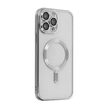 Ally İphone 14 Pro Max 6.7inç Renkli Kenar Lazer Çerçeveli Magsafe Uyumlu Silikon Kılıf- 5775 Mh-hs3504-9019